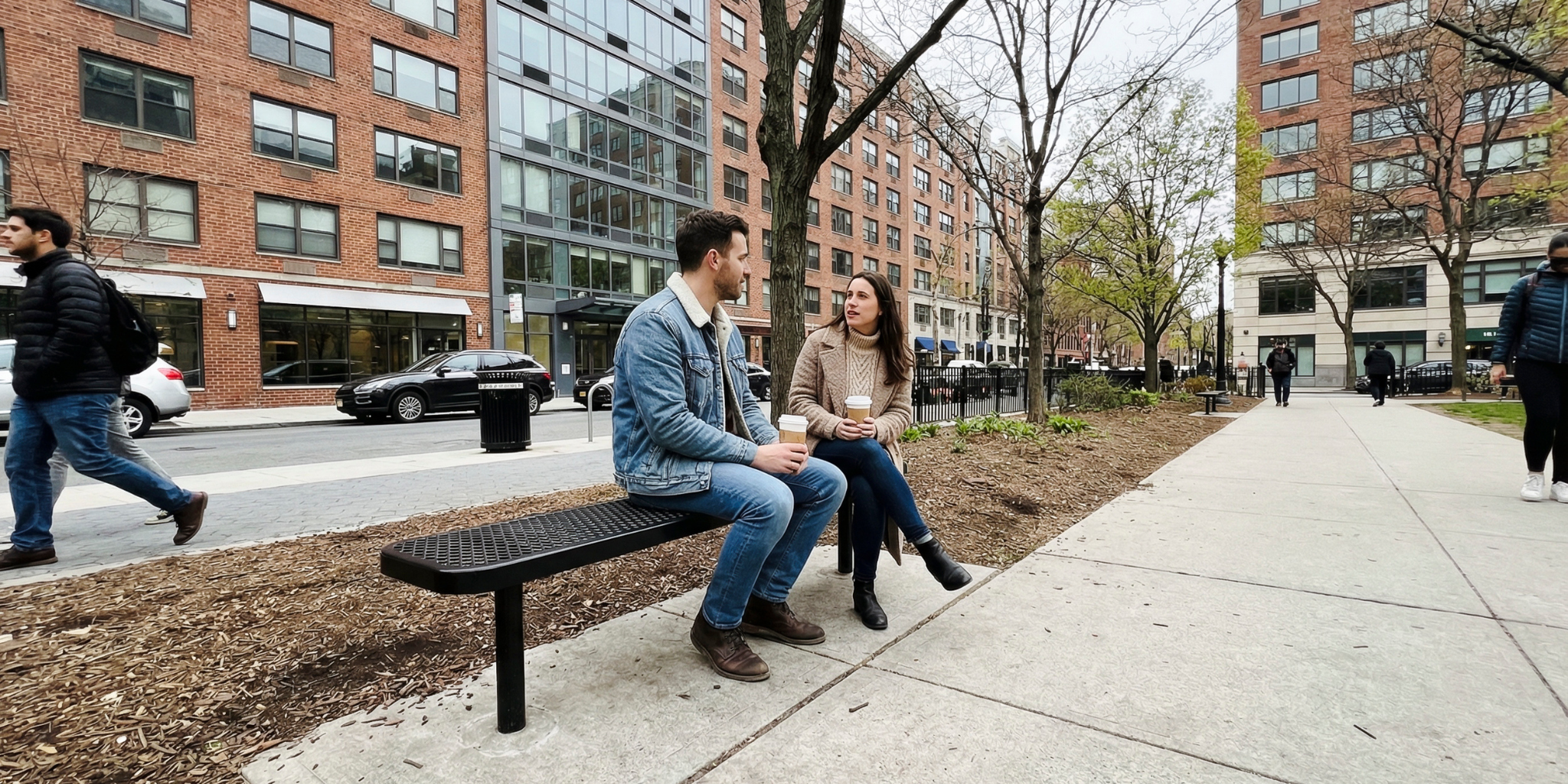 Inground Heavy-Duty Park Benches