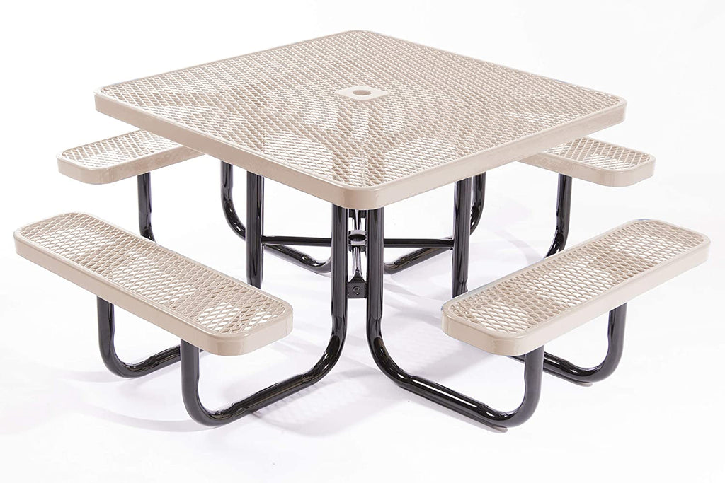 Heavy-Duty Square Plastic-Coated Table TPT-68 - - Picnic Tables by TreeTop  Products